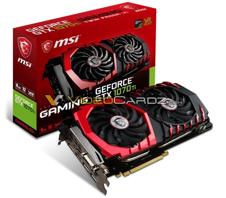 微星三款GTX1070 Ti同时曝光 或11月上市