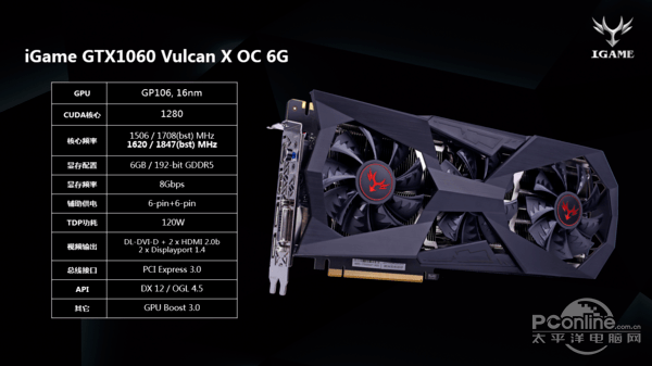 GTX1080Ti全系配显示屏 iGame Vulcan新品强势来袭
