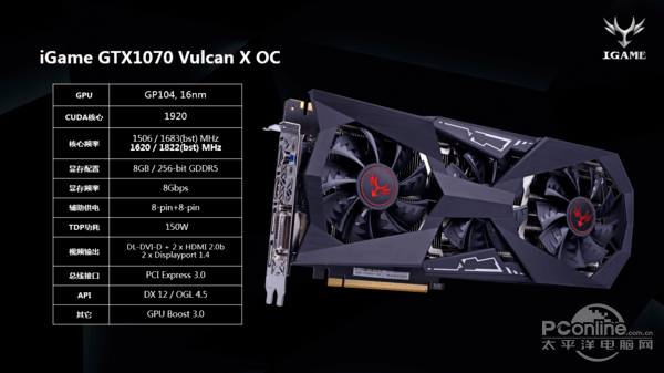 GTX1080Ti全系配显示屏 iGame Vulcan新品强势来袭
